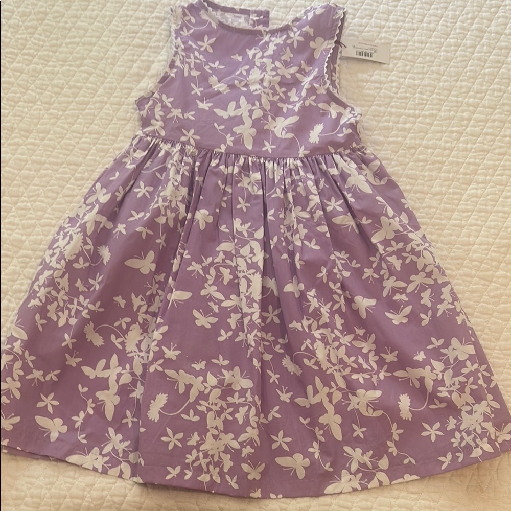 Trotters Purple Cream Sleeveless Sundress